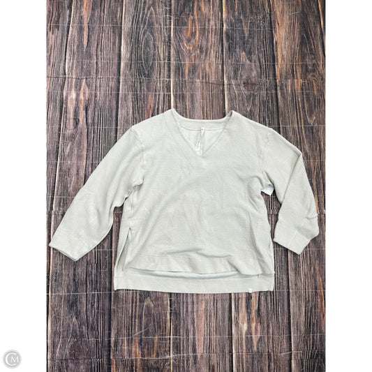 Athletic Sweatshirt Crewneck By Lululemon In Tan, Size: 4