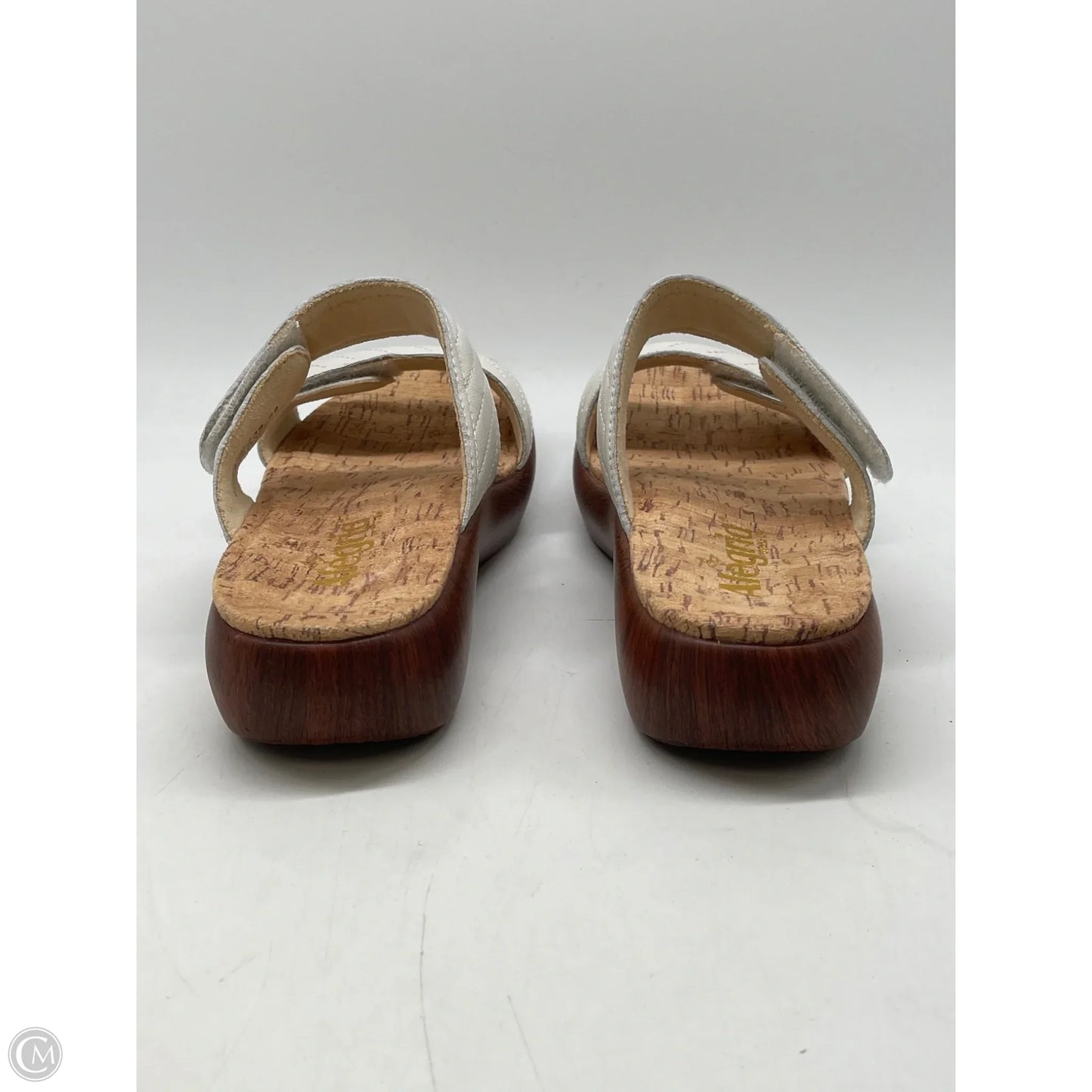 Sandals Heels Wedge By Alegria In White, Size: 7.5