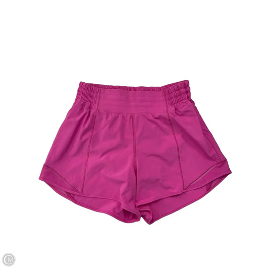 Athletic Shorts By Lululemon In Pink, Size: 6