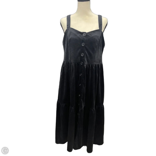 Dress Casual Maxi By Polagram In Black, Size: L