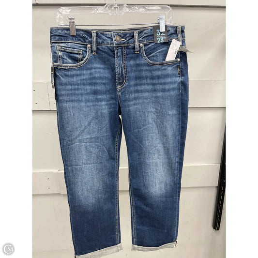 Capris By Silver In Blue Denim, Size: 14