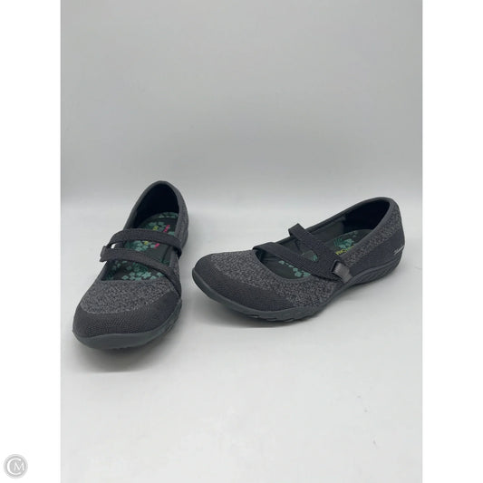 Shoes Flats By Skechers In Grey, Size: 8
