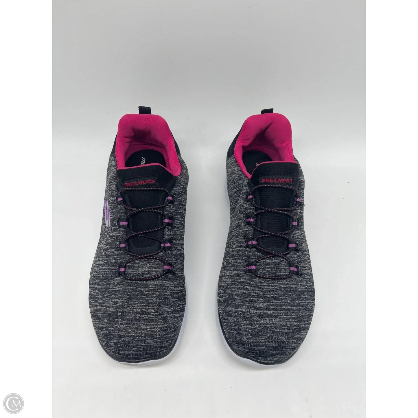 Shoes Athletic By Skechers In Grey & Pink, Size: 7.5