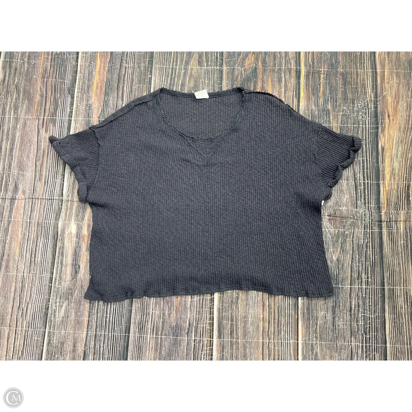 Top Short Sleeve By By Together In Grey, Size: S