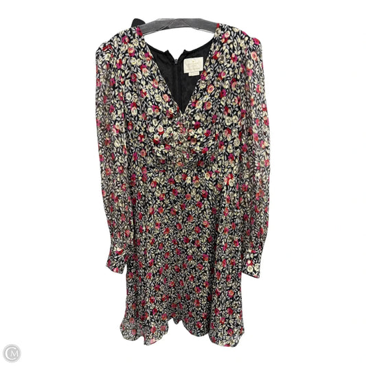 Dress Designer By Kate Spade In Black & Pink, Size: 10
