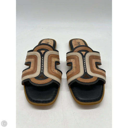 Sandals Flats By Born In Black & Brown, Size: 8