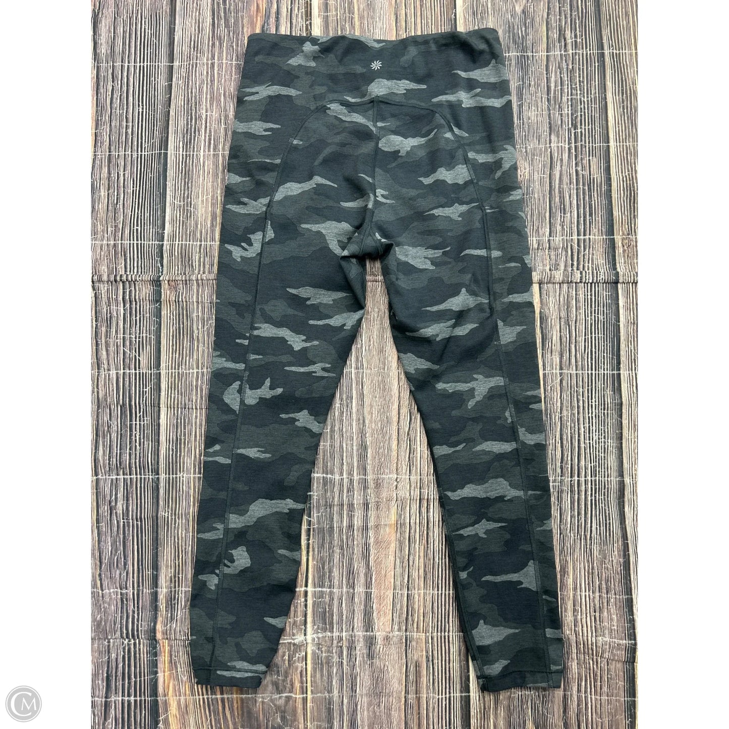 Athletic Leggings By Athleta In Camouflage Print, Size: M
