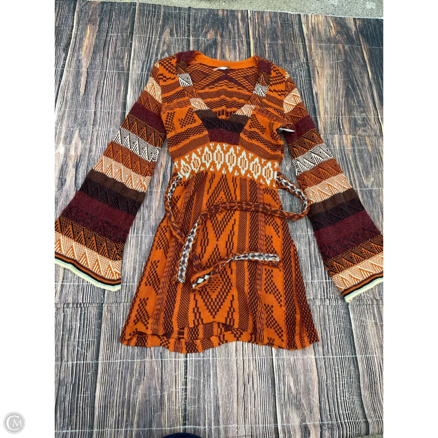 Dress Sweater By Free People In Orange, Size: Xs