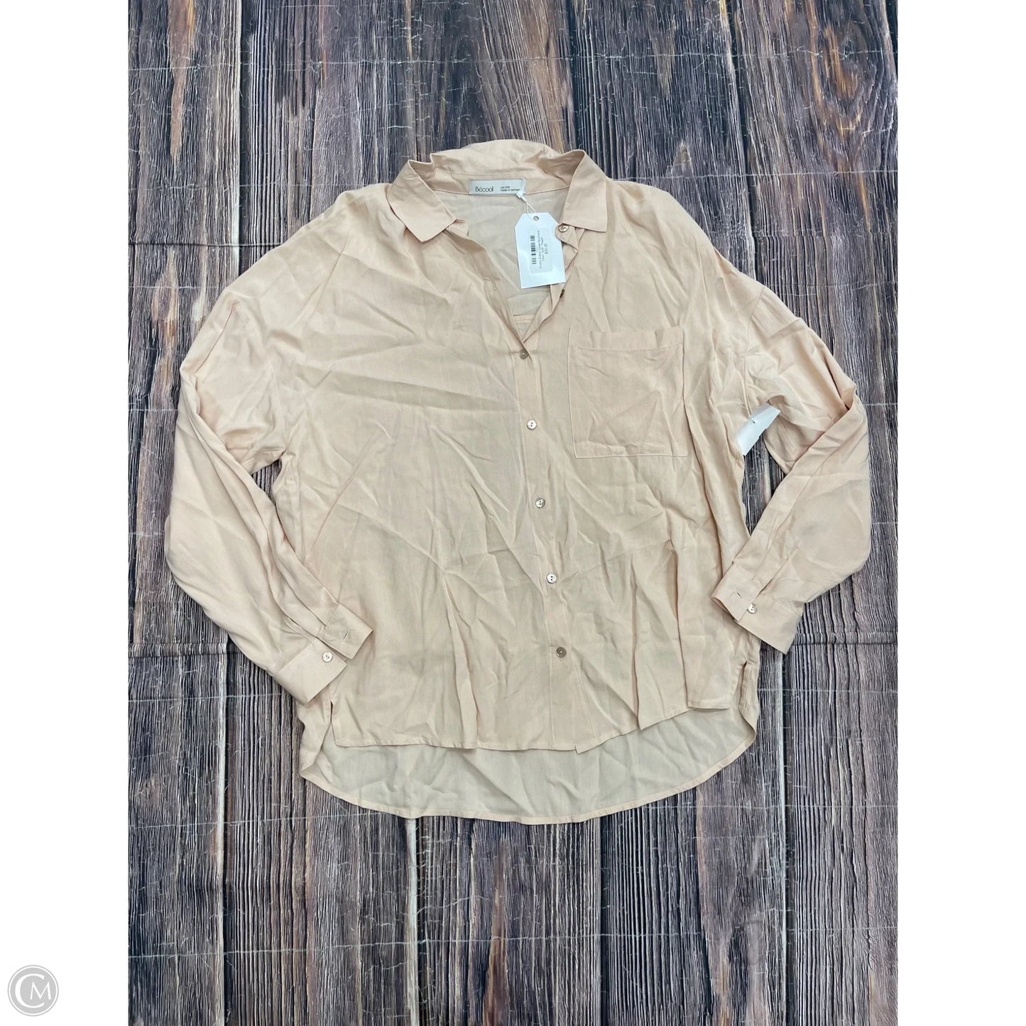 Top Long Sleeve By Be Cool In Pink, Size: S