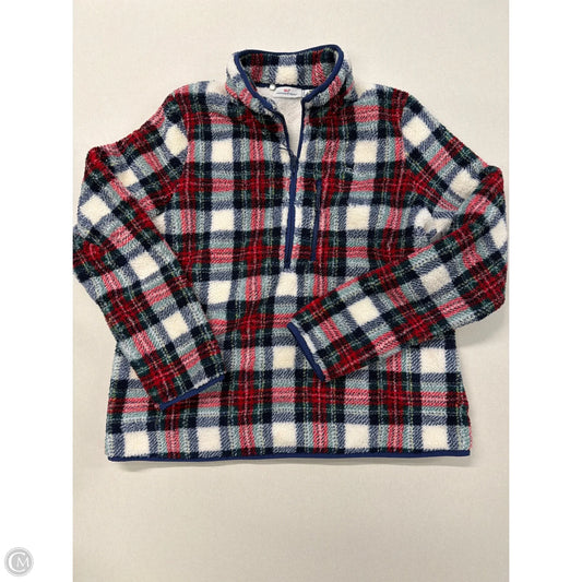 Jacket Faux Fur & Sherpa By Vineyard Vines In Plaid Pattern, Size: L