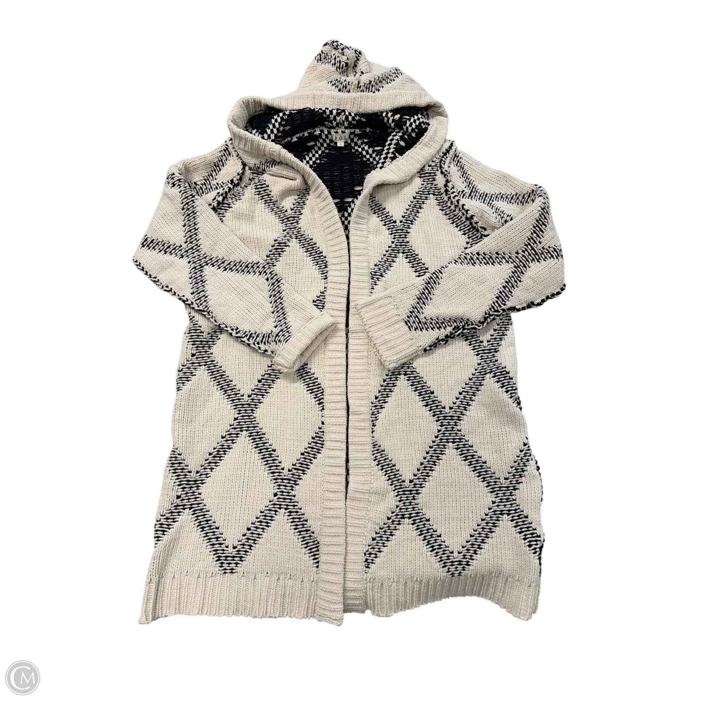 Sweater Cardigan By Pol In Cream, Size: L