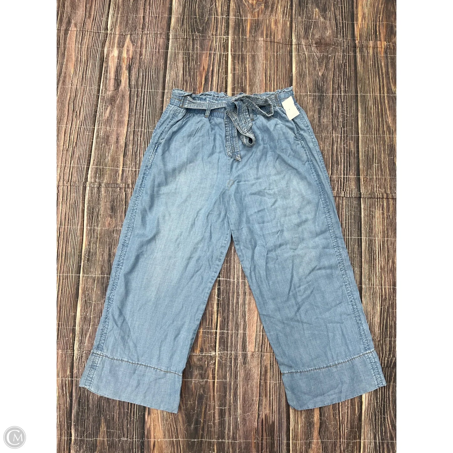 Jeans Wide Leg By Workshop In Blue, Size: L