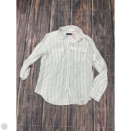 Top Long Sleeve By Vineyard Vines In White, Size: 0