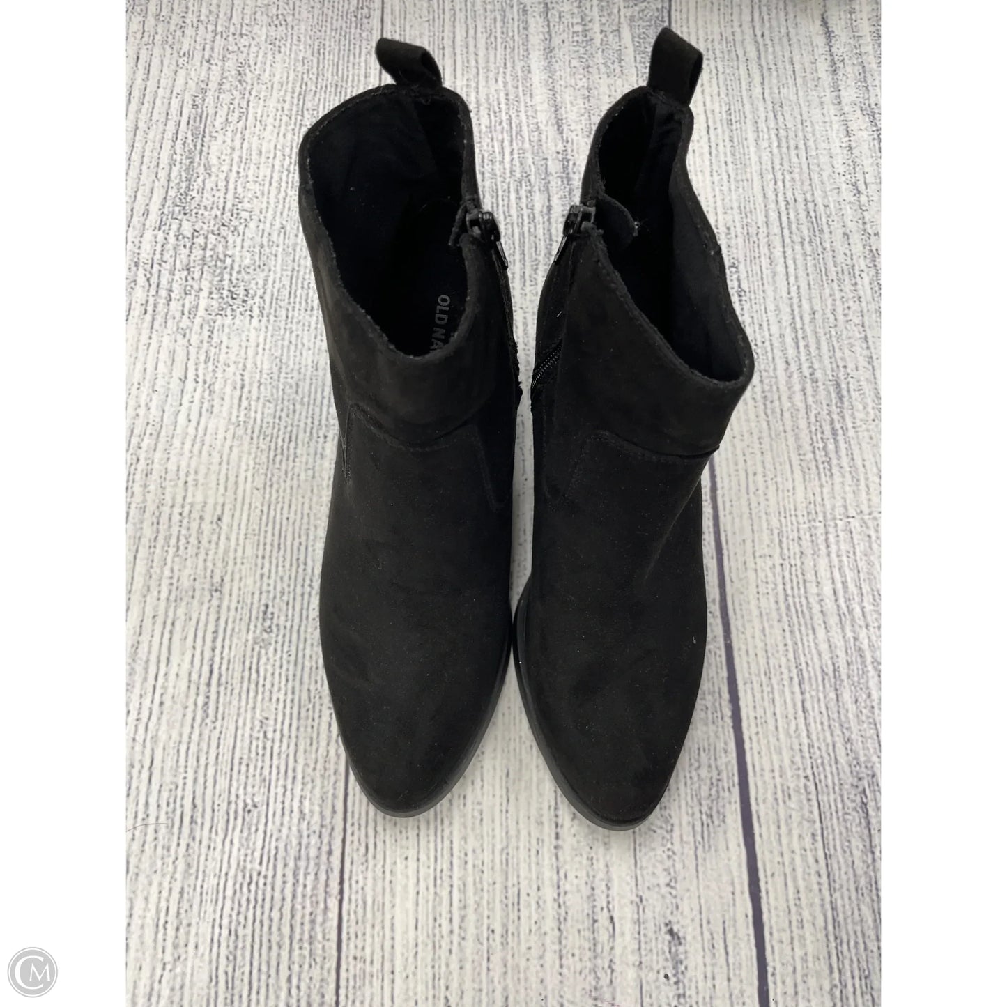 Boots Ankle Heels By Old Navy In Black, Size: 8