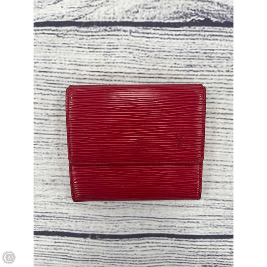 Wallet Luxury Designer By Louis Vuitton, Size: Small