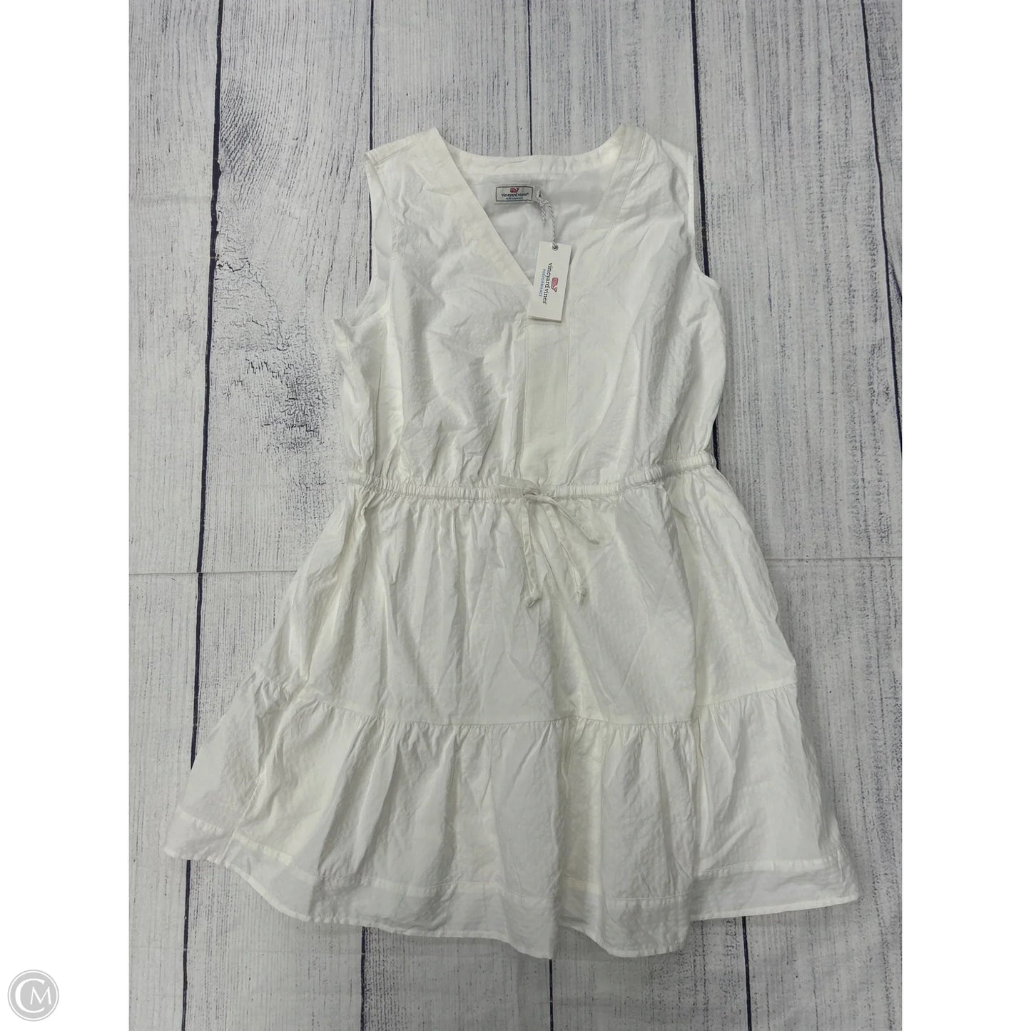 Dress Casual Short By Vineyard Vines In White, Size: L