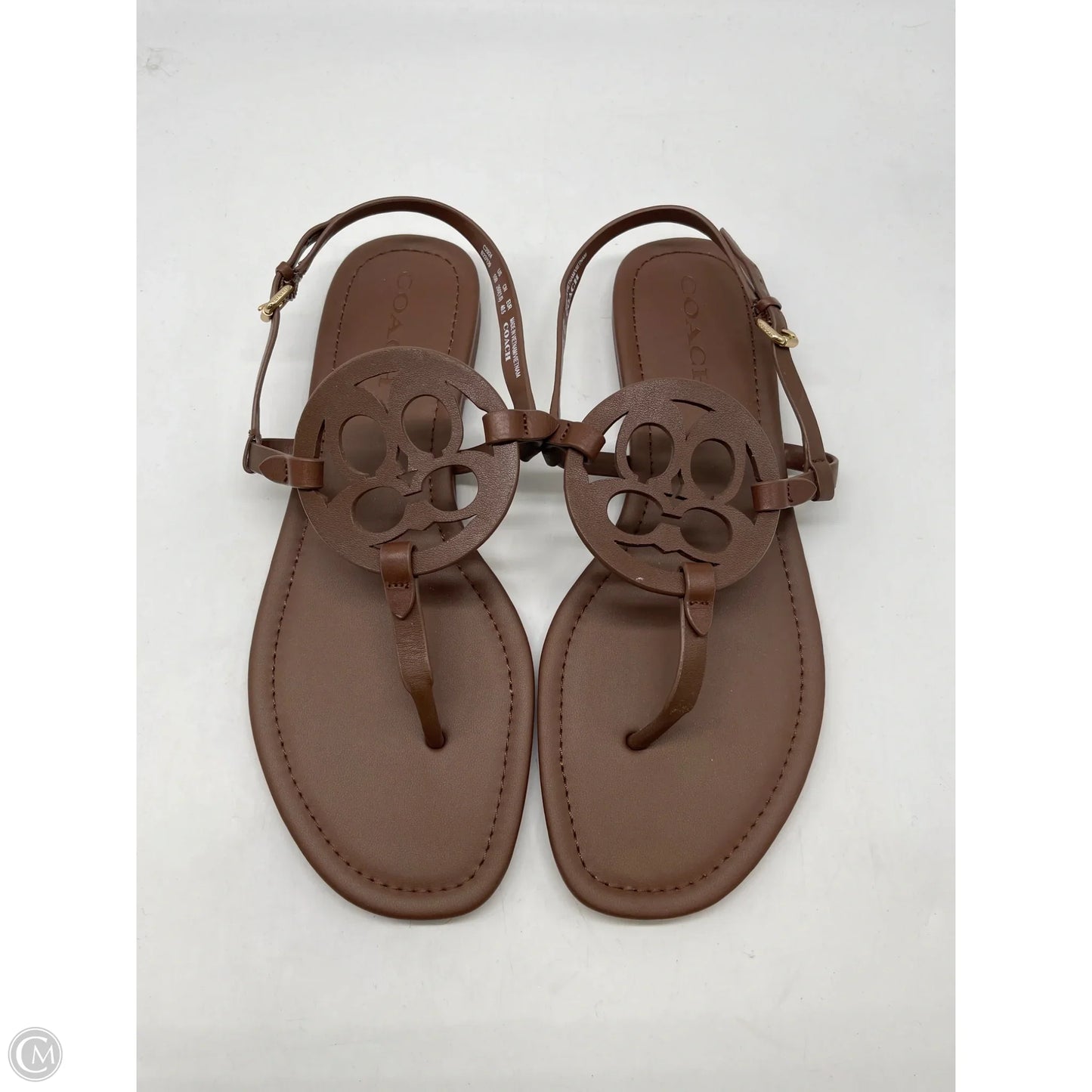 Sandals Designer By Coach In Brown, Size: 10