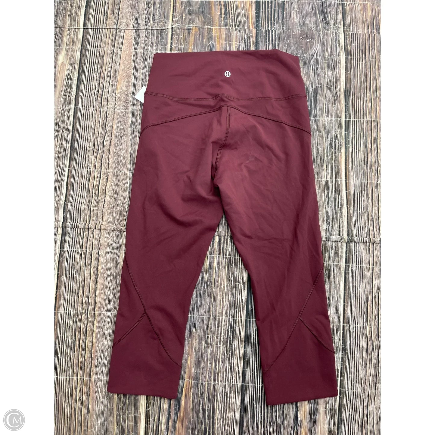 Athletic Leggings Capris By Lululemon In Red, Size: 8