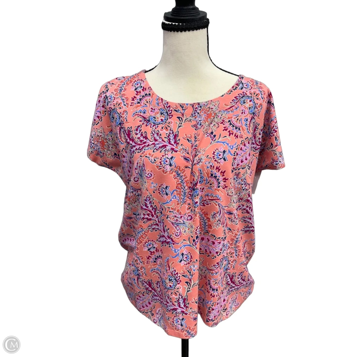 Top Short Sleeve By J. Jill In Orange, Size: S