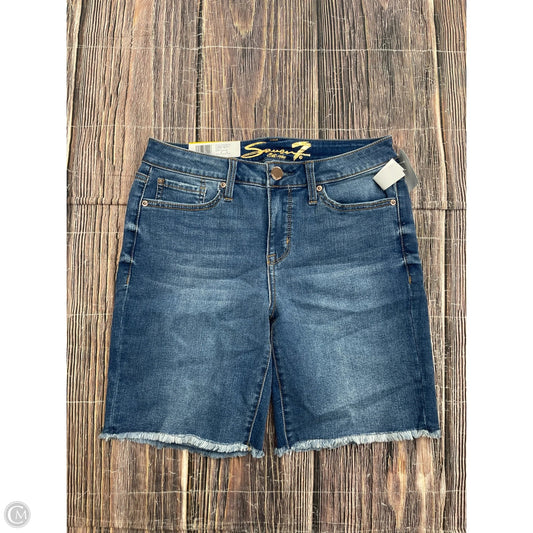Shorts By Seven 7 In Blue Denim, Size: 8