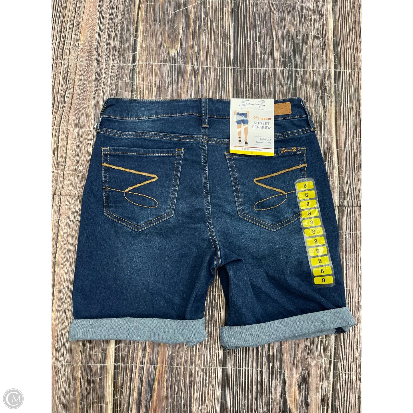 Shorts By Seven 7 In Blue Denim, Size: 8