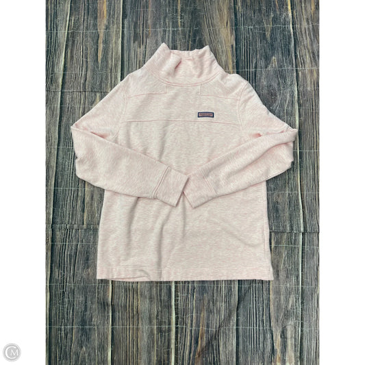 Sweatshirt Collar By Vineyard Vines In Pink, Size: M