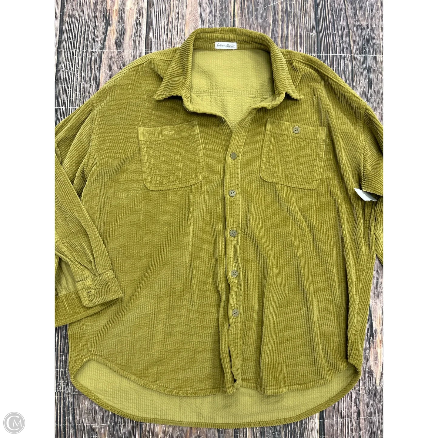 Top Long Sleeve By Free People In Green, Size: M