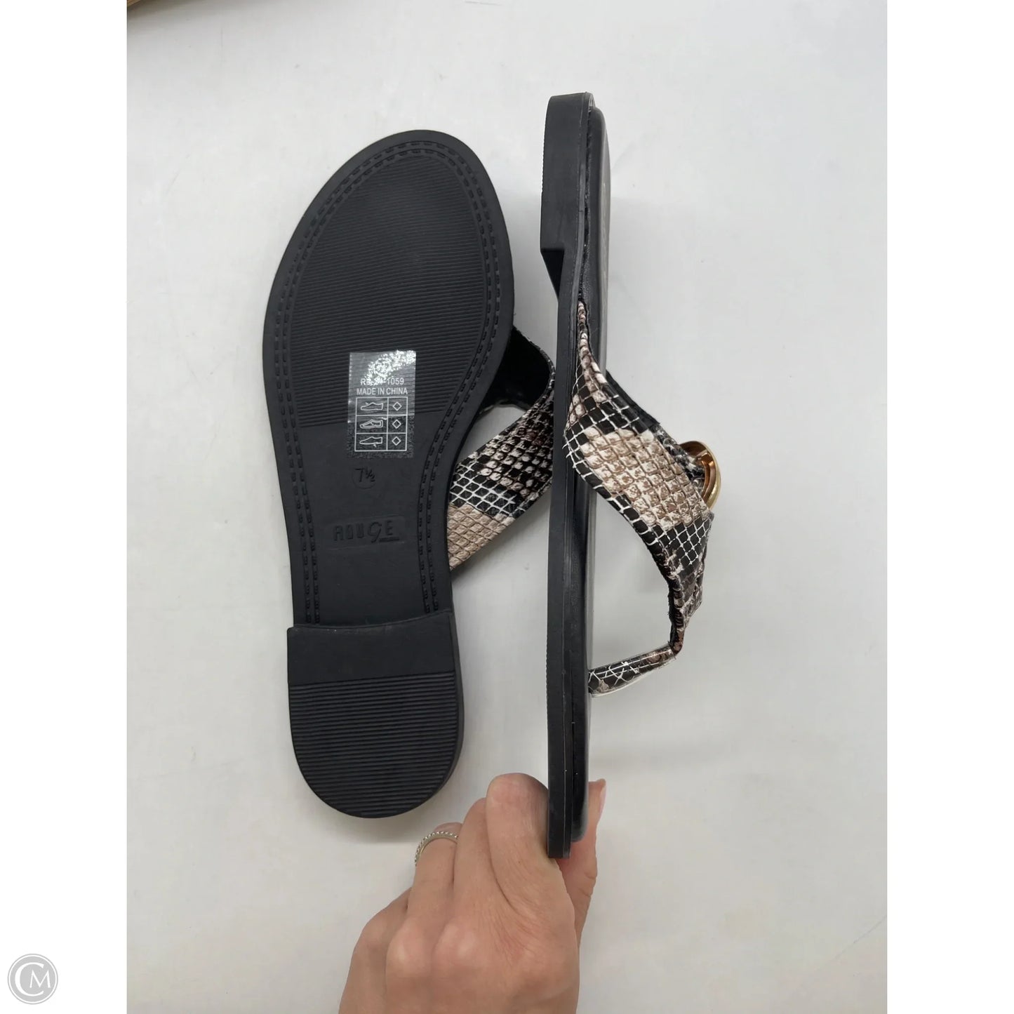 Shoes Flats By Rouge In Black, Size: 7.5