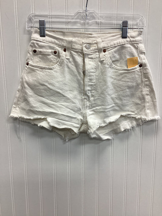 Shorts By Levis In White Denim, Size:4