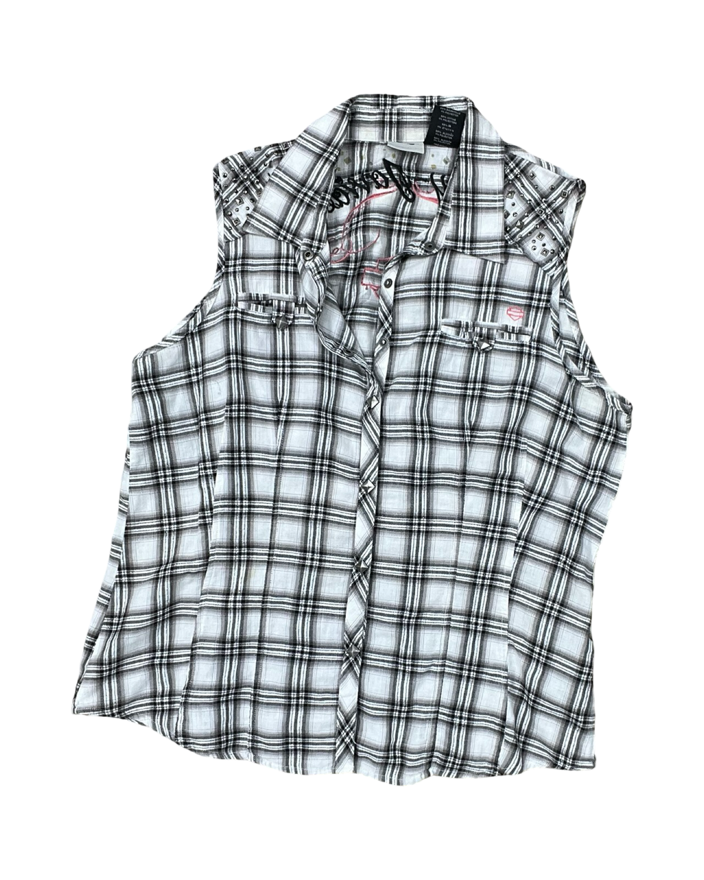 Blouse Ss By Harley Davidson In Black & Brown, Size:Xl