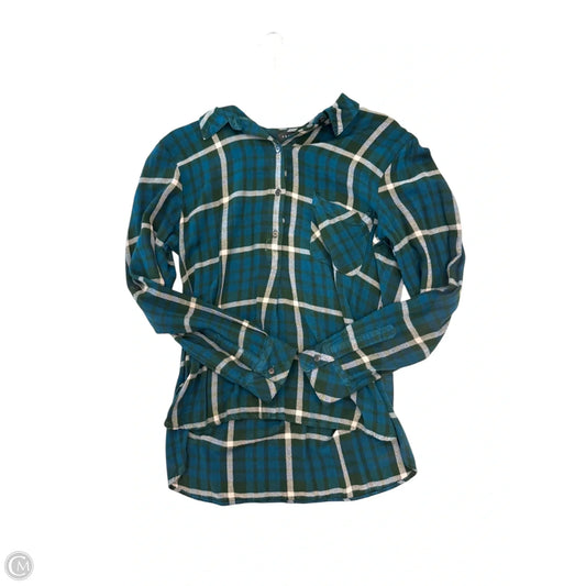 Blouse Long Sleeve By Sanctuary In Teal, Size: M
