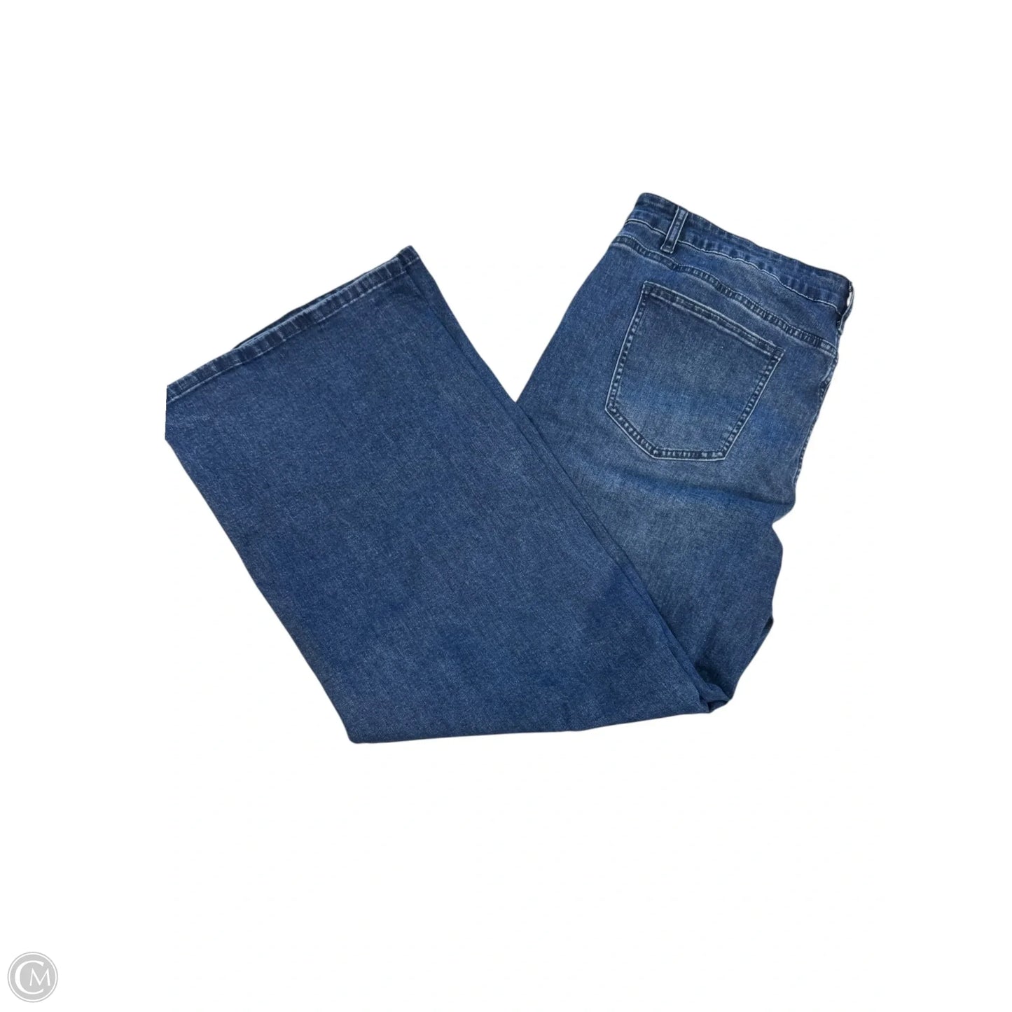 Jeans Wide Leg By Clothes Mentor In Blue Denim, Size: 2x