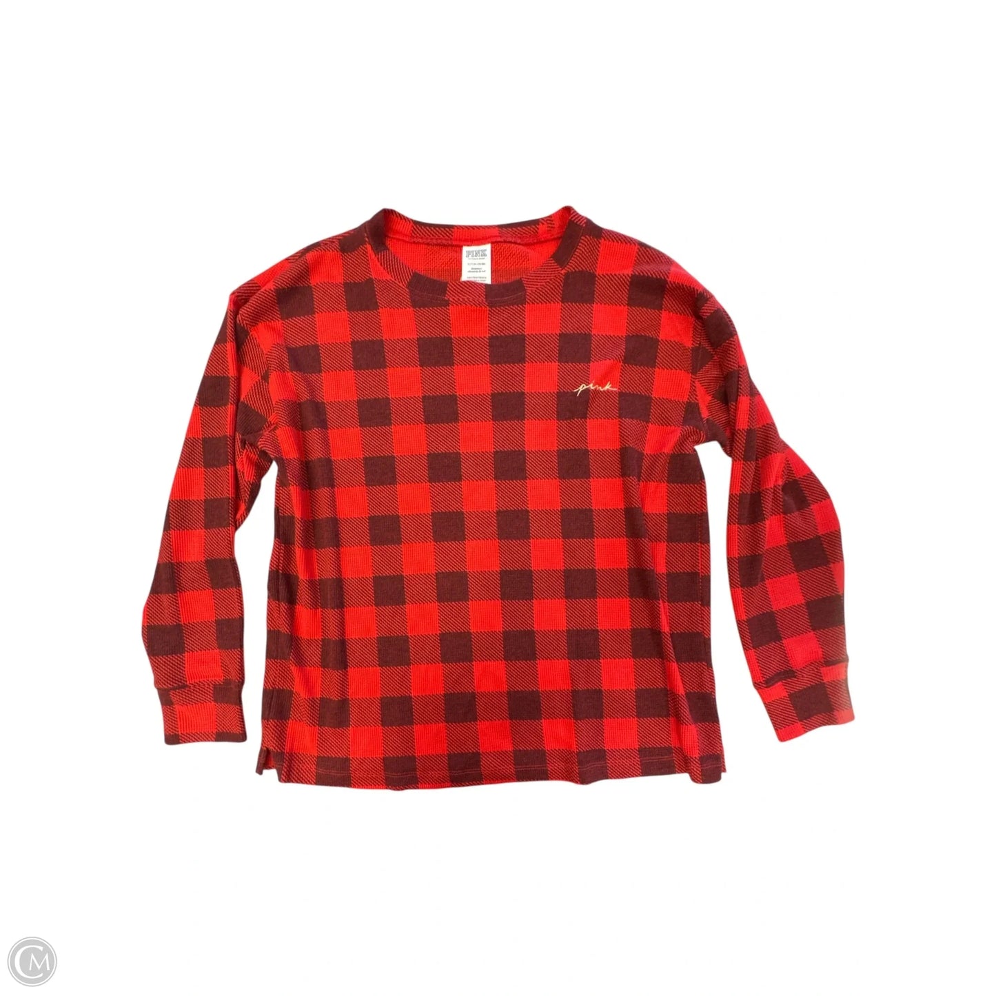 Top Long Sleeve Basic By Pink In Red, Size: S