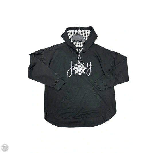 Sweatshirt Hoodie By Maurices In Black, Size: 1x