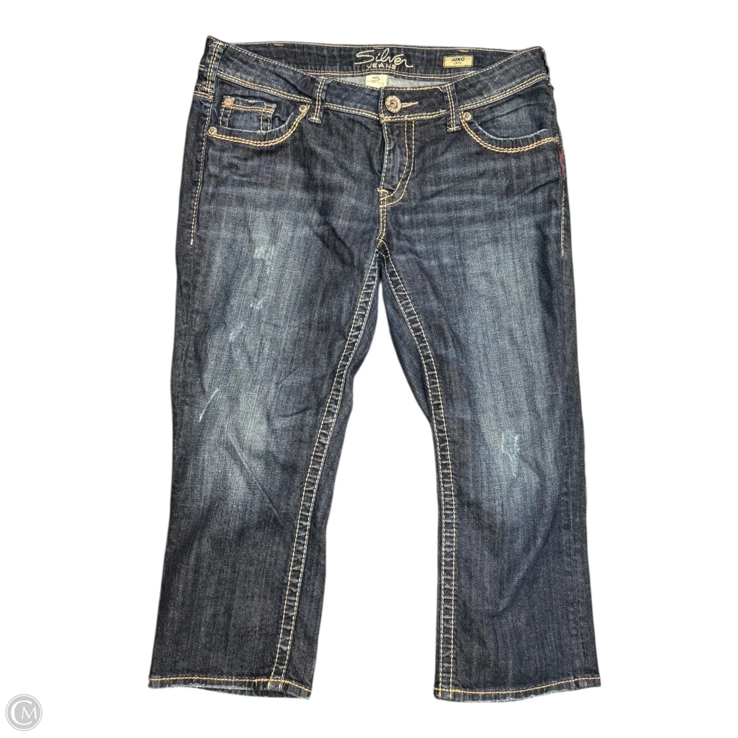 Capris By Silver In Blue Denim, Size: 12