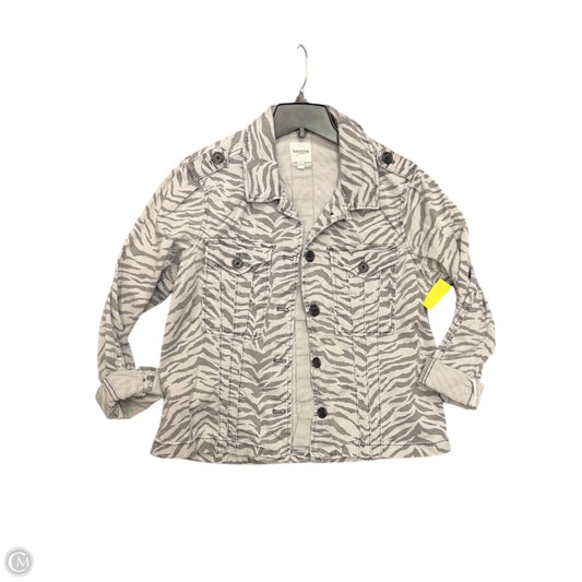 Jacket Denim By Kensie In Animal Print, Size: L