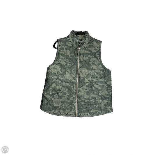 Vest Puffer & Quilted By Mudpie In Camouflage Print, Size: L