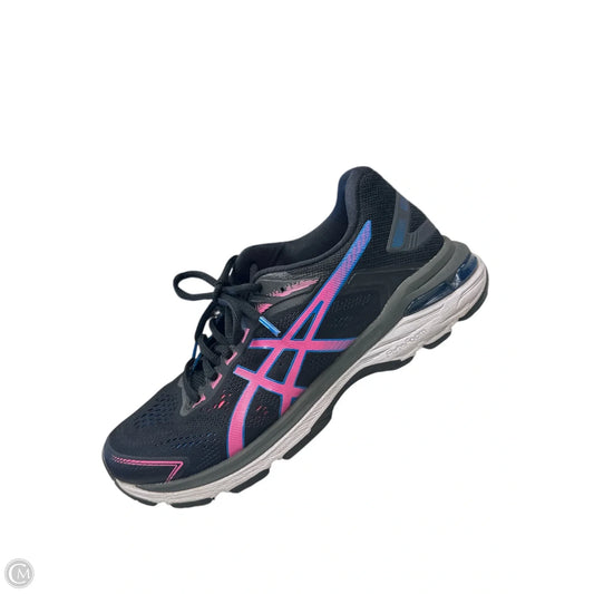 Shoes Athletic By Asics In Black & Pink, Size: 8