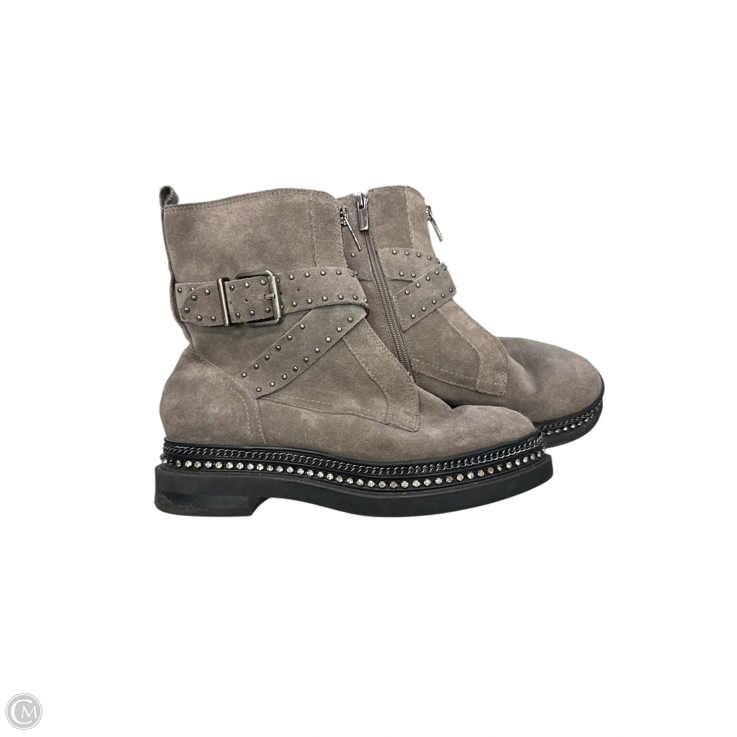 Boots Ankle Flats By Vince Camuto In Grey, Size: 6.5