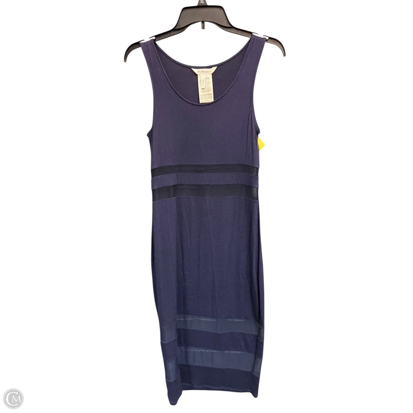 Dress Casual Midi By Bcbg In Blue, Size: S