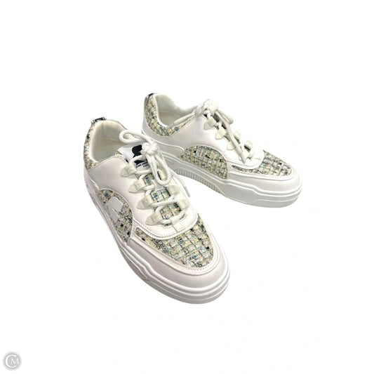Shoes Designer By Karl Lagerfeld In Green & White, Size: 8