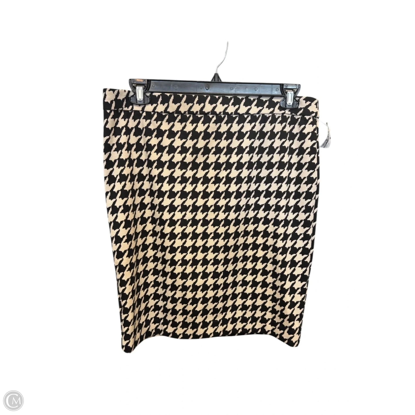 Skirt Midi By Elle In Black & Cream, Size: 14