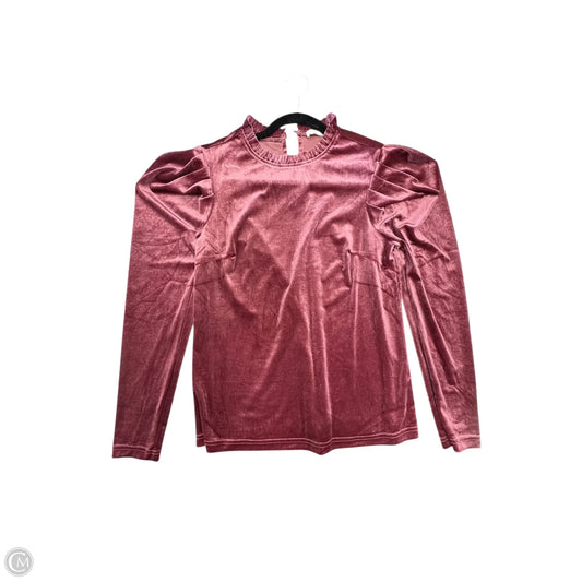 Blouse Long Sleeve By Clothes Mentor In Pink, Size: S