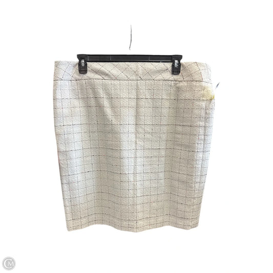 Skirt Midi By Kasper In White, Size: 18