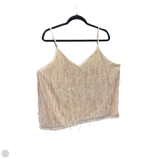 Blouse Sleeveless By Maurices In Rose Gold, Size: 2x