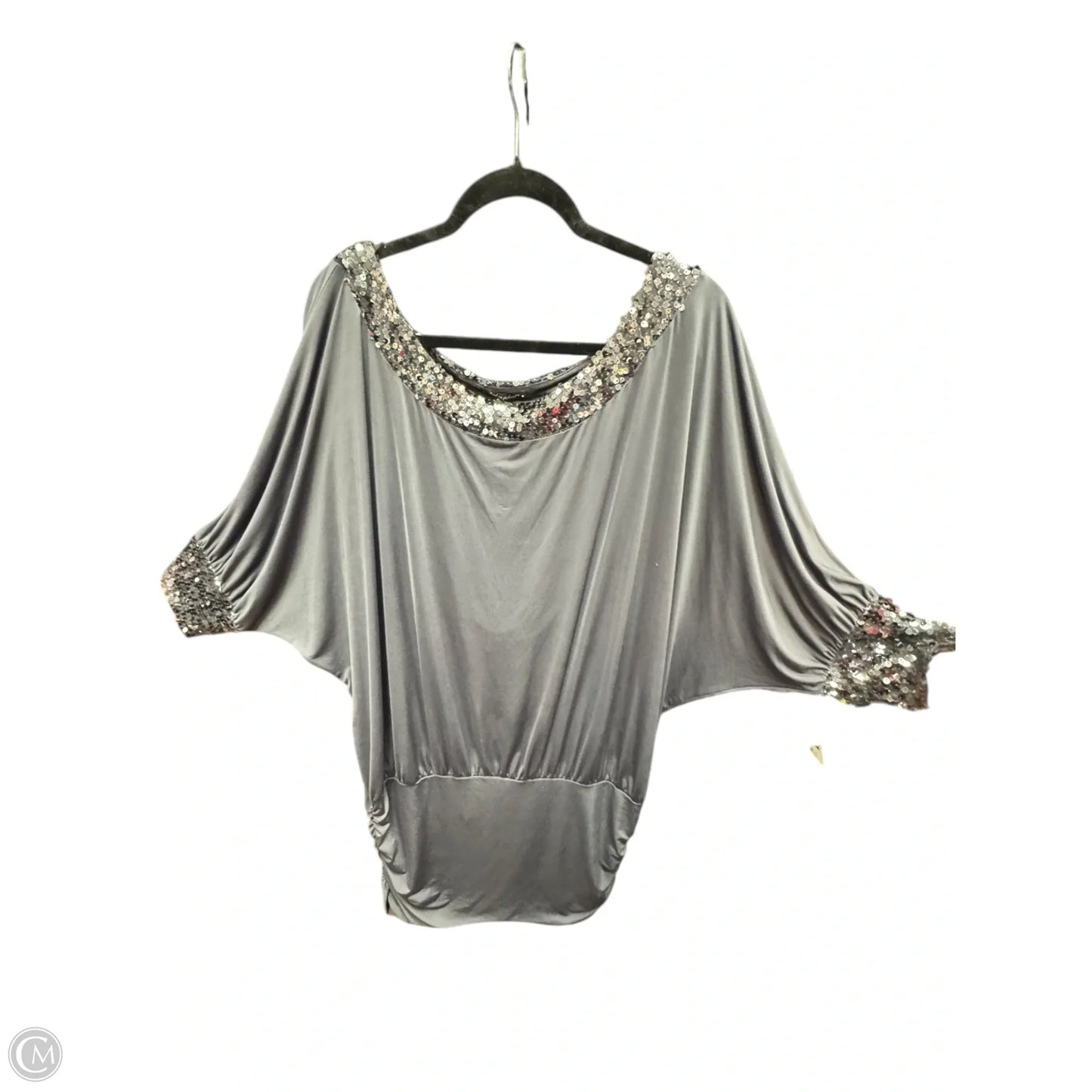 Tunic Sleeveless By Baby Phat In Silver, Size: 1x