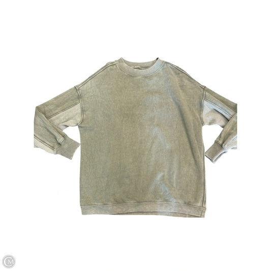 Sweatshirt Crewneck By Aerie In Green, Size: Xs