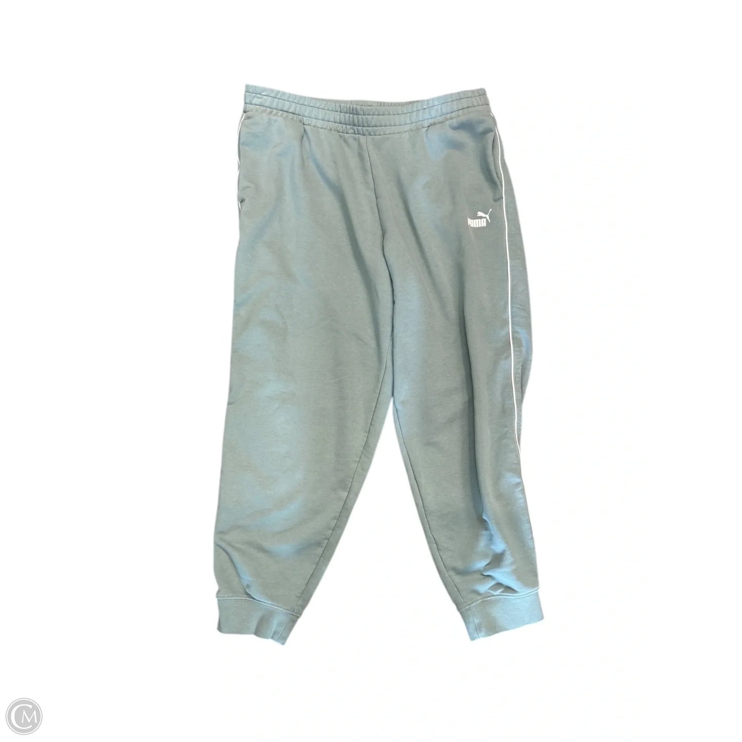 Athletic Pants By Puma In Green, Size: Xl