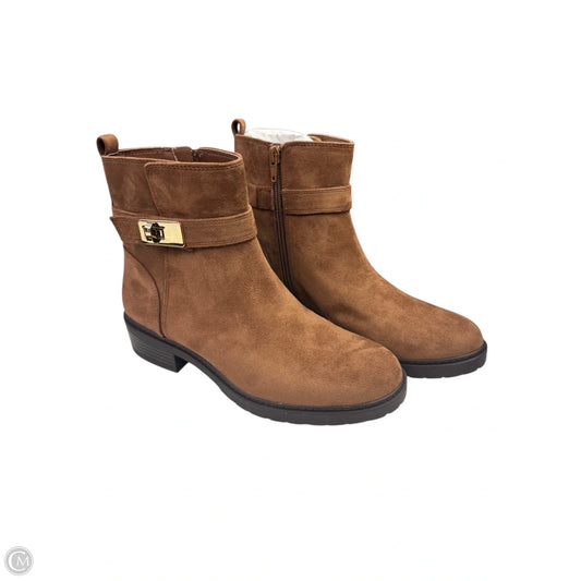 Boots Ankle Heels By Giani Bernini In Beige, Size: 7