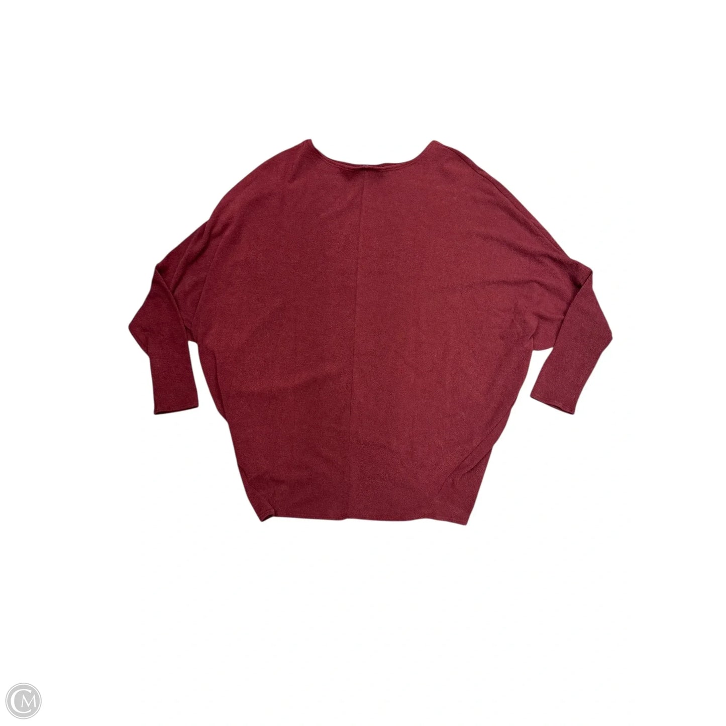 Top Long Sleeve By Blue Rain In Maroon, Size: L